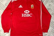 Adidas Climacool British &amp; Irish Lions South Africa 2009 Rugby Mens Long Sleeve Jersey Size L