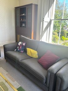 Three piece set of sofas. 3, 2, 1 seaters