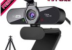 1080P Pro HD Webcam with Stereo Microphone, 110 Degree Wide Angle, Privacy Cover, Tripod, for Conferencing, Live Streaming (FREE SHIPPING)