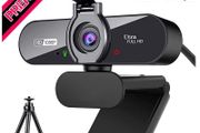 1080P Pro HD Webcam with Stereo Microphone, 110 Degree Wide Angle, Privacy Cover, Tripod, for Conferencing, Live Streaming (FREE SHIPPING)