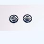 Nissan Car Remote Key Fob Badge Premium Black - White Emblem Sticker Decal 2x14mm Image 3