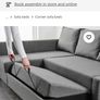 Friheten corner sofa dark grey (still in boxes) Image 2