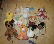 Bundle of soft toys
