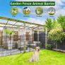 12 Panel No Dig Decorative Garden Fence with Gate - 107cm H x 8.1 m L, Tall Animal Barrier for Dogs Rabbits, Rustproof Metal Wire Panels for Yard, Patio, and Outdoor Border Use Image 4