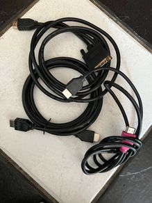 HDMI to DVI cable or HDMI to HDMI cables are for sale if in stock