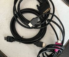 HDMI to DVI cable or HDMI to HDMI cables are for sale if in stock