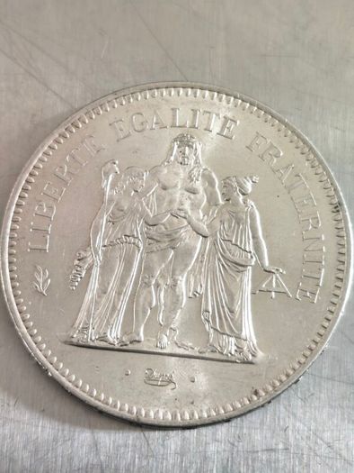 50 Francs Hercules silver coin