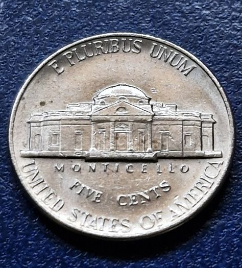 1990 D United States  5 Cents "Jefferson Nickel" 1st portrait
