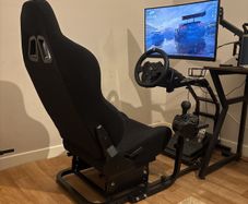 (Logitech G923 Set Not Included) Racing Simulator Cockpit with Seat