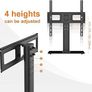 NEW SALE | Universal Table Top Pedestal TV Stand for 26"-55" LCD LED TVs, Height Adjustable TV Base Stand with Tempered Glass Base, Cable Management, Holds 45 KG & Max. VESA 400x400mm Image 3