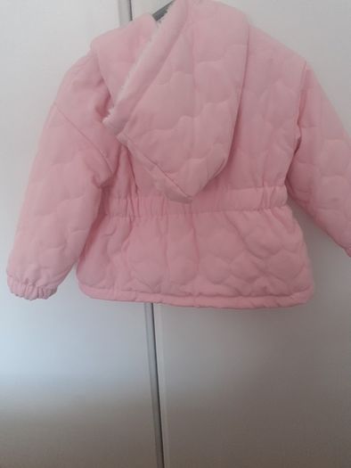 New baby girl jacket with fleece lining .Never worn
