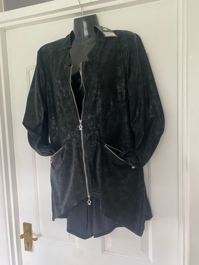 Stunning designer black coat
