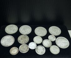 Mixed Lot of Vintage Silver Coins  British, Irish & European 88.63g