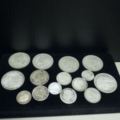 Mixed Lot of Vintage Silver Coins  British, Irish & European 88.63g