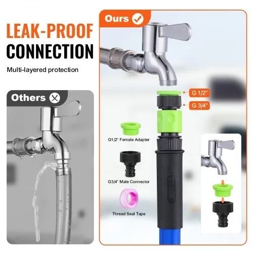 457.2 cm Heated Water Hose for RV -45F Antifreeze Heated Drinking Water Hose