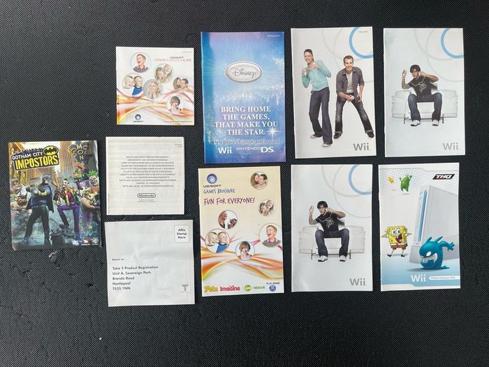 Various gaming inserts (Nintendo Wii & DS)