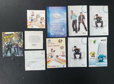 Various gaming inserts (Nintendo Wii & DS)