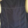 Navy Gilet/ White Stitching Size 14 Pockets and Zip Image 3