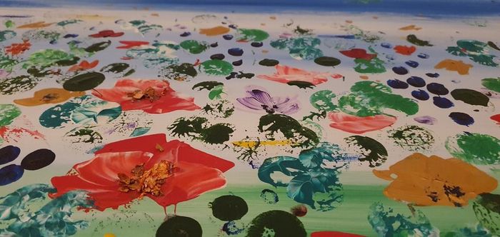 Original hand painted picture on canvas.
