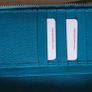 New Osprey of London Teal Leather Wrislet Purse/Wallet Image 9