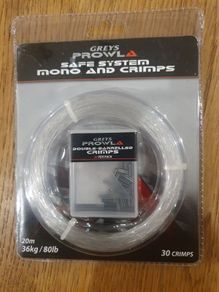 Greys Prowla Safe system mono and crimps for fishing