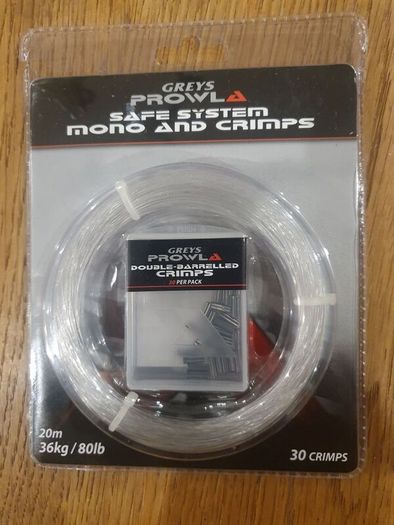 Greys Prowla Safe system mono and crimps for fishing