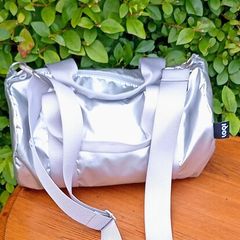 LOQI Mini Weekender Bag - Metallic Silver