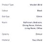 4 Black Wooden Blinds Image 3