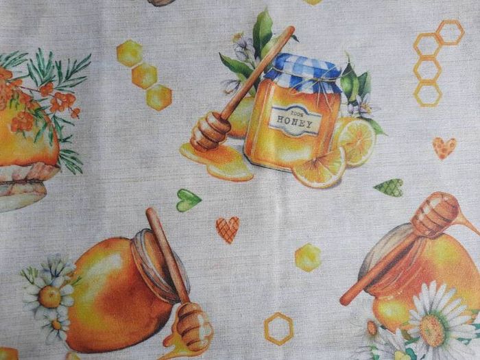 Set of 6 Placemats Double-sided. Resin coated cotton. Handmade