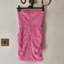 Strapless pink sequin dress Image 2