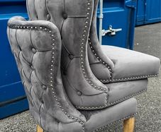 Velvet Grey Dining Chairs
