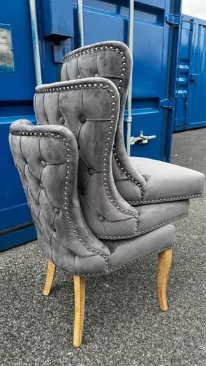 Velvet Grey Dining Chairs