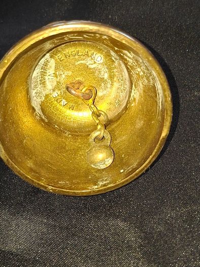 Antique Solid Brass Altar Bell Embossed Christian four traditional symbols of the Evangelists