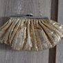 Gold sequin with rinstones clutch Image 6