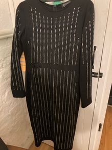 Ladies black sparkly dress