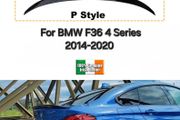 Bmw 4 Series F36 Rear Boot Spoiler M-Performance Lip Gloss Black 2012-2018