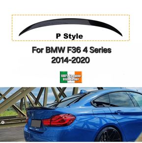 Bmw 4 Series F36 Rear Boot Spoiler M-Performance Lip Gloss Black 2012-2018
