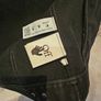 Genuine Men Off-White Diagonal Tab Denim Jacket - Black (Size Small) Image 4