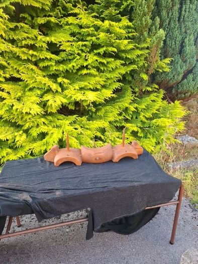 Old traditional beef yoke farming object possible to post