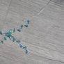 Blue rhinestones and silver chain Image 2