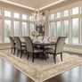 Large Rugs for Living Room 200x290, Faux Wool Short Pile Non-Slip Beige Area Rug, Machine Washable Traditional Moroccan for Bedroom Image 5