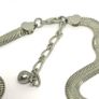 Mid Century Silver Tone Statement Necklace Image 9
