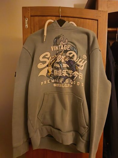 Japanese Vintage Logo Graphic Hoodie Superdry