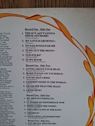 The Walker Brothers Double Vinyl LP