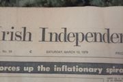 Vintage Irish Independent Newspaper (Saturday March 10, 1979) Retro House Prices &amp; Nostalgia
