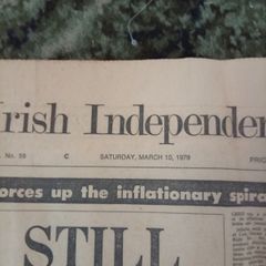 Vintage Irish Independent Newspaper (Saturday March 10, 1979) Retro House Prices & Nostalgia
