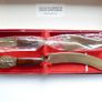 Vintage Serving Set Pre1939 Thailand brass wood Image 2