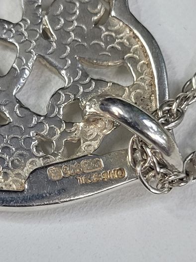 Vintage Scottish Silver Small Book of Kells Designed by Ola Gorie, Orkney Isles