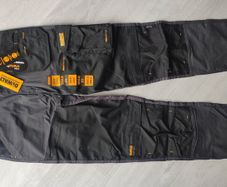 Dewalt Memphis Work Trousers Grey/black 32" W 33" L
