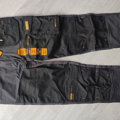 Dewalt Memphis Work Trousers Grey/black 32" W 33" L